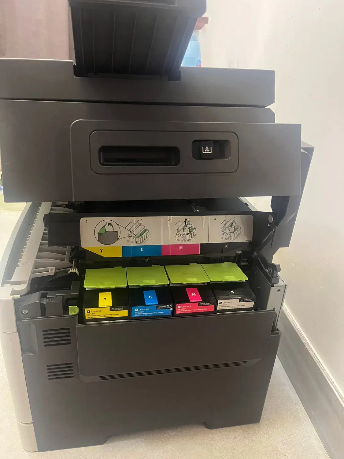 پرینتر لیزری رنگی لکسمارک|پرینتر، اسکنر، کپی، فکس|تنکابن, |دیوار