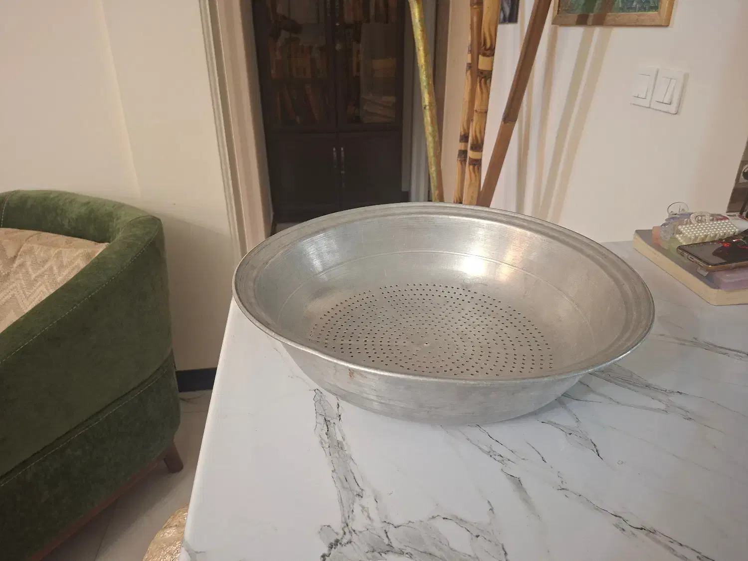 چلوصافی بزرگ از جنس روی.قطر ۴۰|ظروف پختوپز|تهران, شهرک چیتگر|دیوار