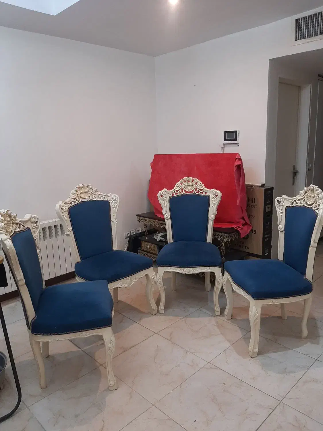 صندلی ناهار خوری استیل ۴ نفره تمام چوب راش|میز و صندلی غذاخوری|تهران, شهرک چیتگر|دیوار