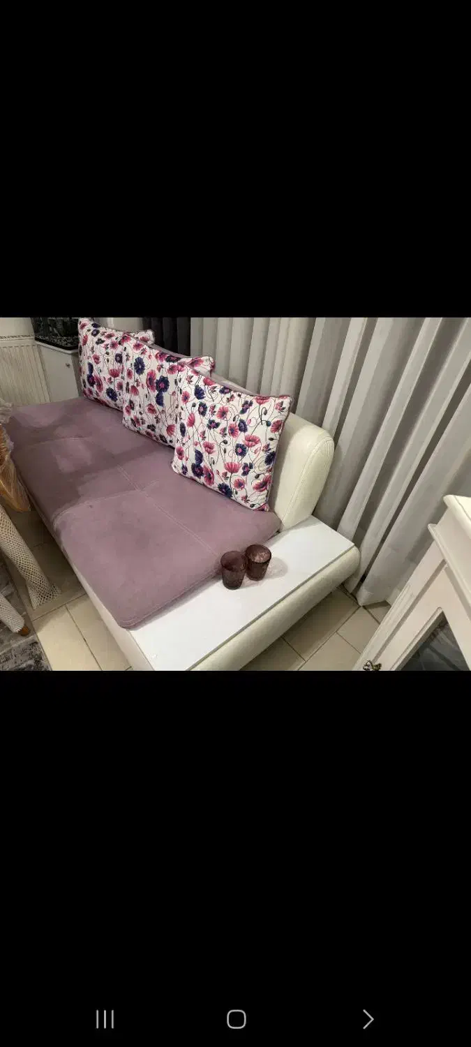 مبلمان ۷نفره ال کوسن دار با میز جلو مبلی و عسلی|مبلمان خانگی و میز عسلی|پردیس, فاز ۳|دیوار