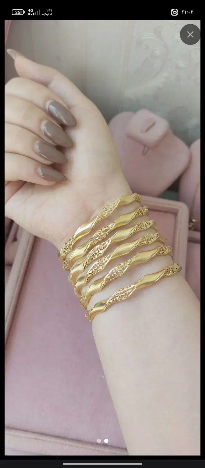 سه عدد النگو طلای روس فیوژن|بدلیجات|قم, علی آباد|دیوار