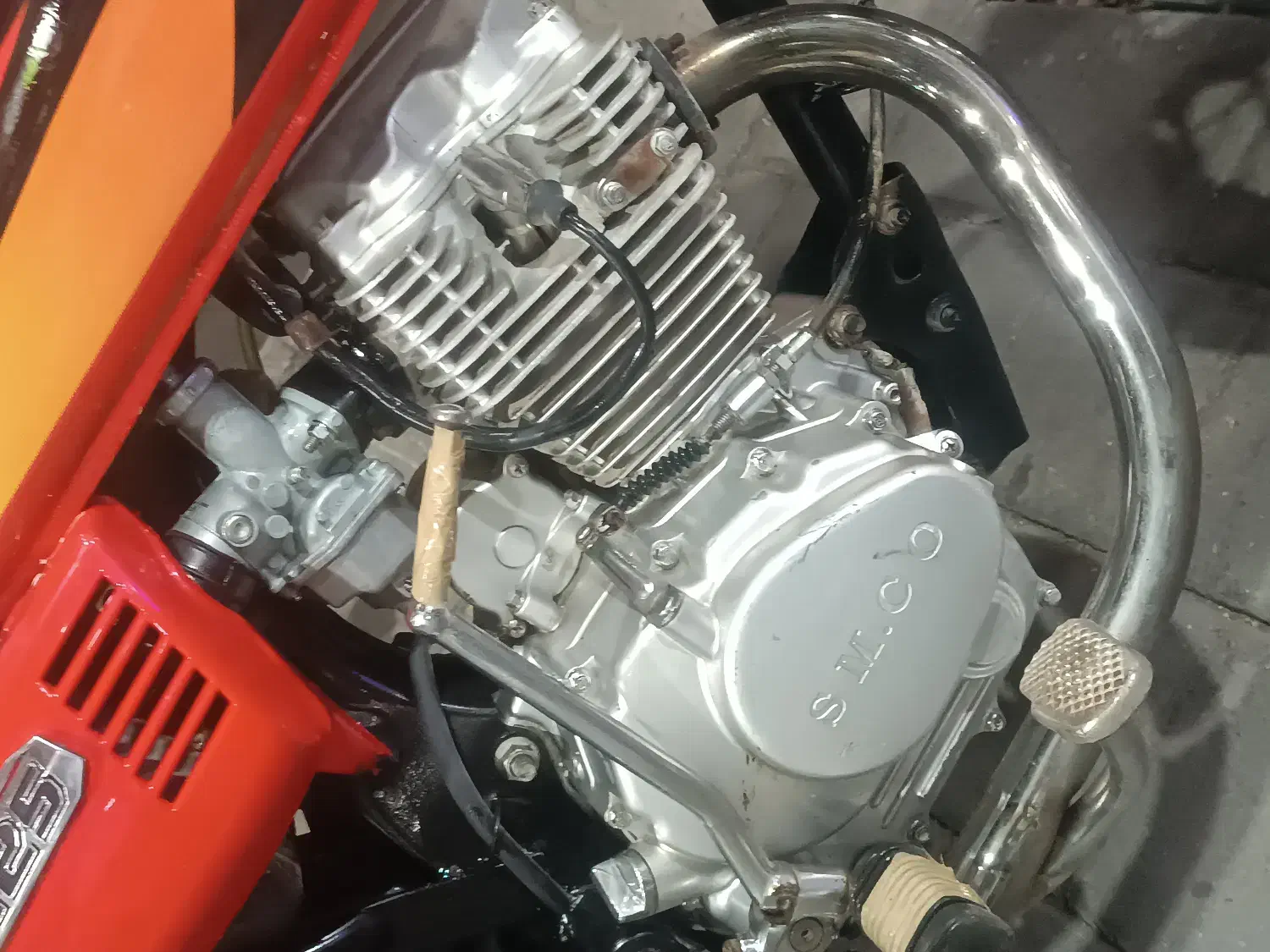 موتور هندا مزایده 200cc پلاک ملی فابریک|موتورسیکلت|خاوران, |دیوار