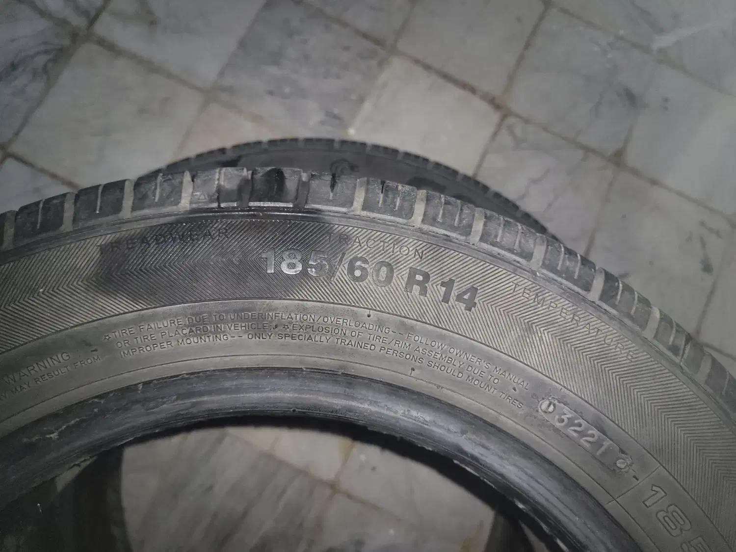 لاستیک ۱۸۵.۶۰.۱۴درصد۶۵|قطعات یدکی و لوازم جانبی|گرگان, |دیوار
