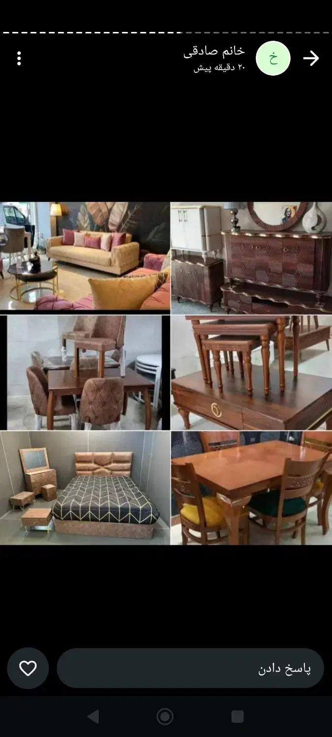 مبل وپک جهیزیه کامل عروس 78 میلیون ساری|مبلمان خانگی و میز عسلی|ارطه, |دیوار