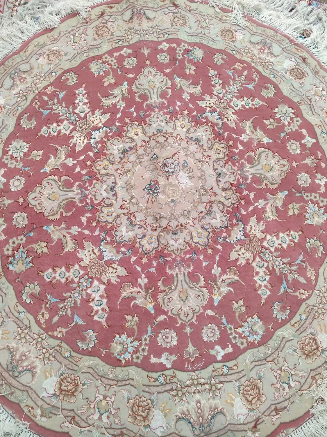 دایره  یک و نیم چله ابرشم|فرش|تبریز, |دیوار