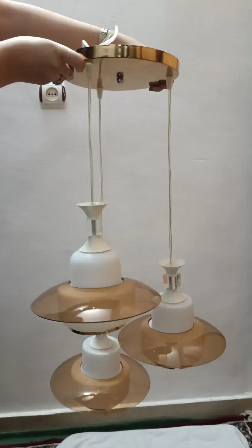 لوستر سه شاخه|لوستر و چراغ آویز|اردبیل, |دیوار