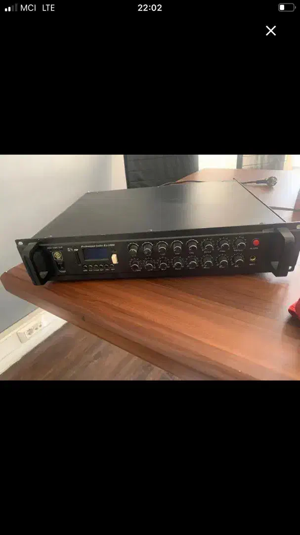 سیستم صوتی آمپیلی فایر و 3 اکو باند 5 میدرنج گرد|سیستم صوتی خانگی|کرج, کوی مهر|دیوار