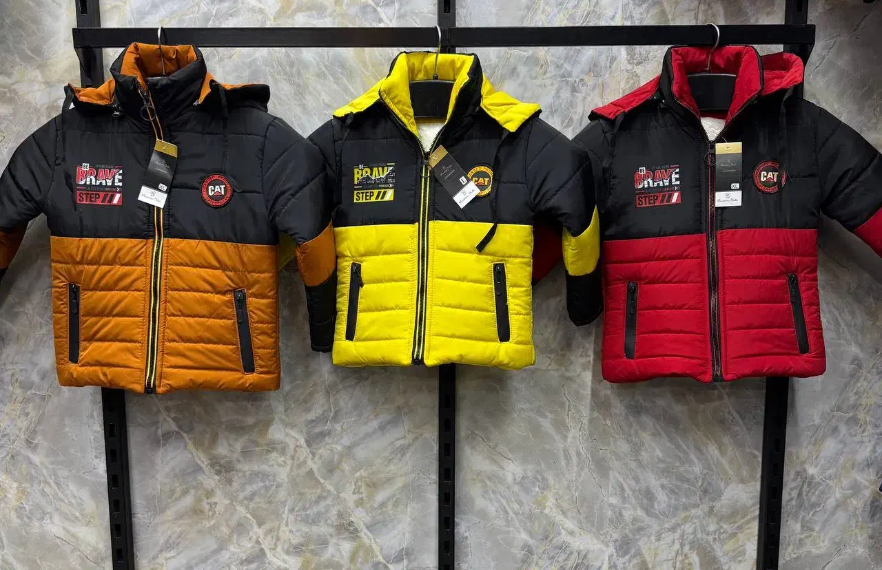 کاپشن پسرانه زرد.قرمز.نارنجی|کفش و لباس بچه|کرمانشاه, |دیوار