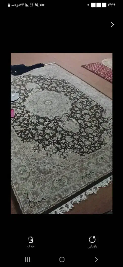 فرش و پشتی در حد نو|فرش|رامهرمز, |دیوار