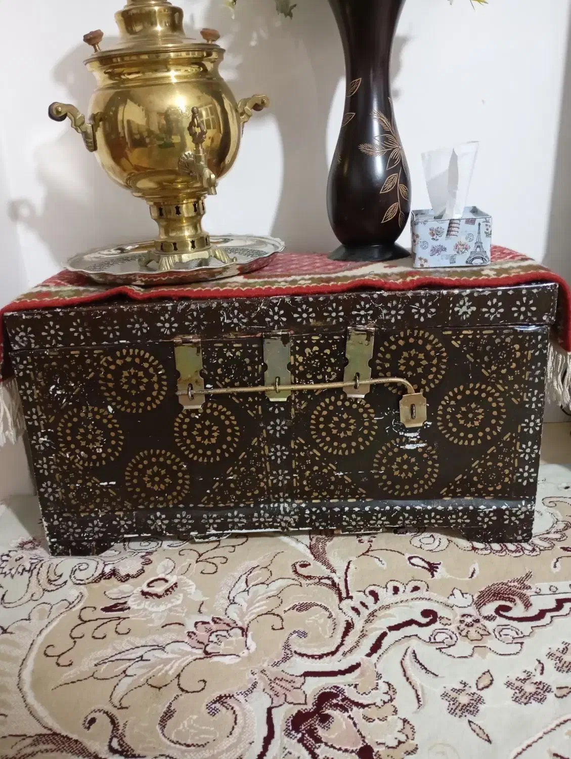 صندوق قدیمی|کلکسیون اشیاء عتیقه|زنجان, |دیوار