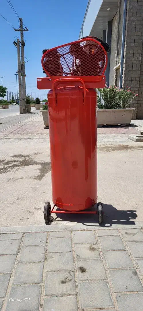 پمپ باد کمپرسور ۲۵۰لیتری ۲سیلندر خورجینی (گارانتی)|ابزارآلات|شهرکرد, |دیوار