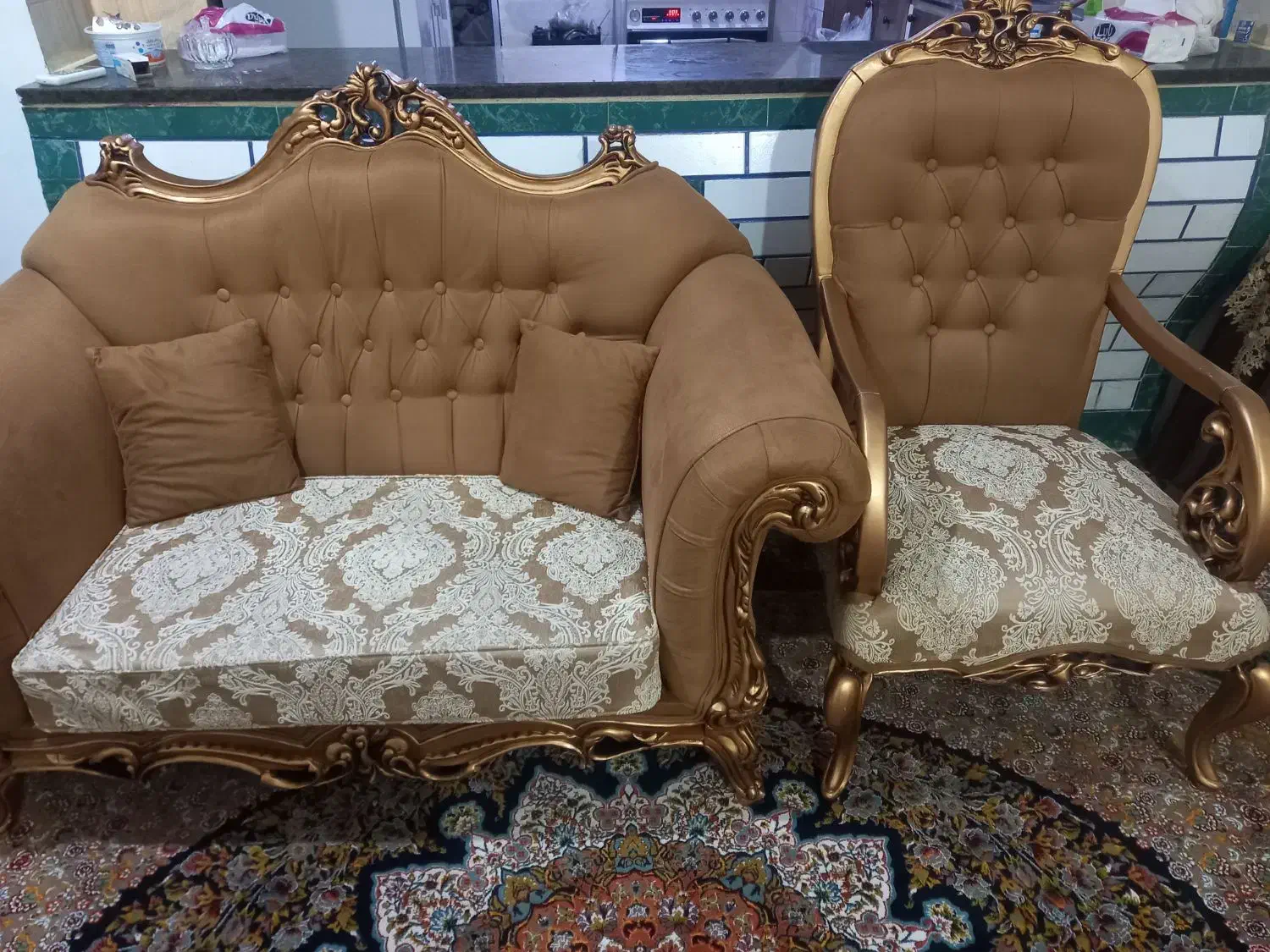 مبل ۷ نفره|مبلمان خانگی و میز عسلی|ایذه, |دیوار