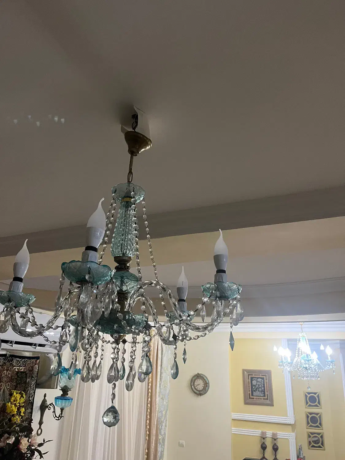 لوستر جفت دو تا|لوستر و چراغ آویز|گرگان, |دیوار