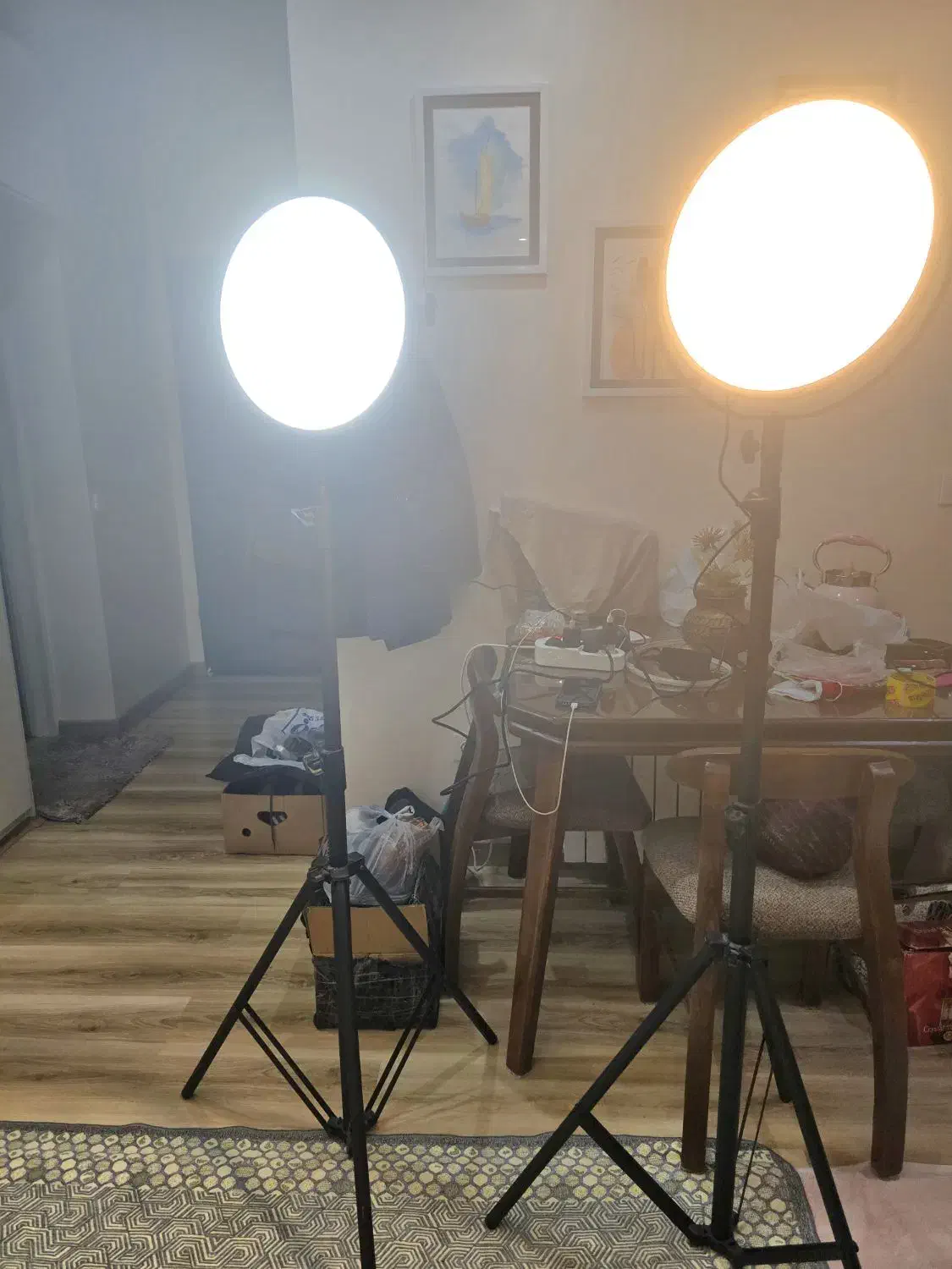 نور ثابت ال ای دی مکس لایت - سافت لایت|دوربین عکاسی و فیلم‌برداری|تهران, چوب تراش|دیوار