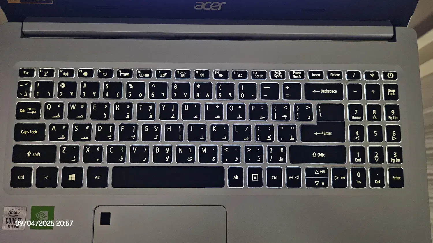 ایسر Aspire5 با گرافیک مجزا، اثر انگشت، نور کیبورد|رایانه همراه|شیراز, ابیوردی|دیوار