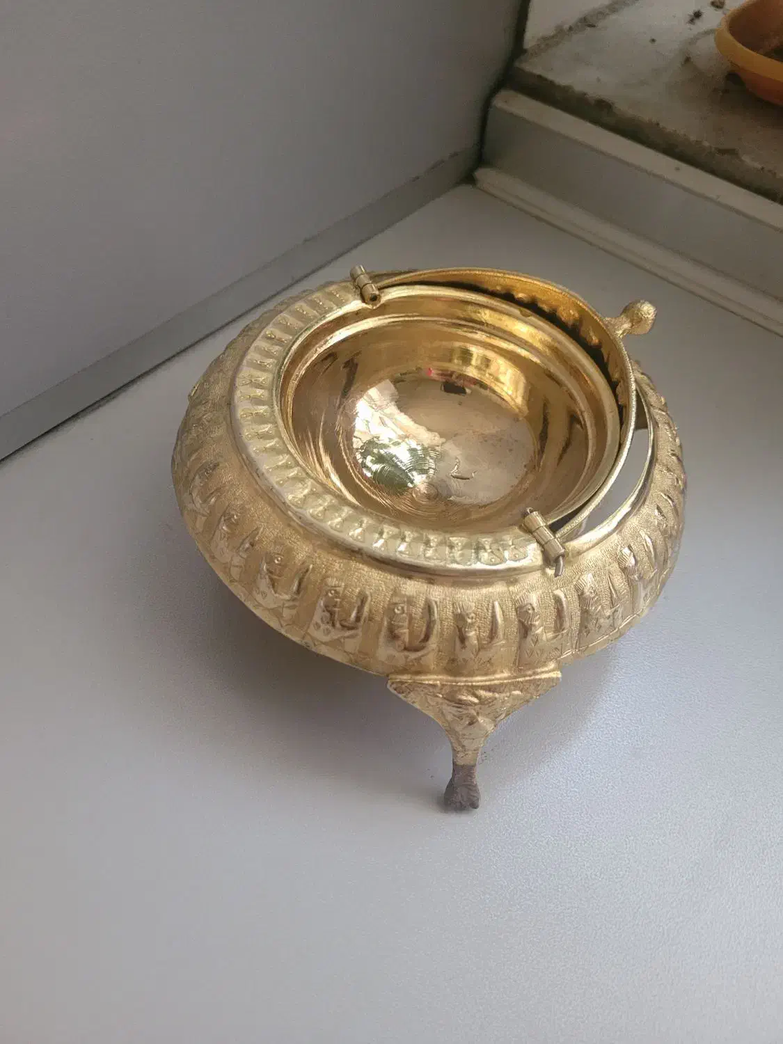 خاویار خوری برنجی|کلکسیون اشیاء عتیقه|تهران, سید خندان (جلفا)|دیوار