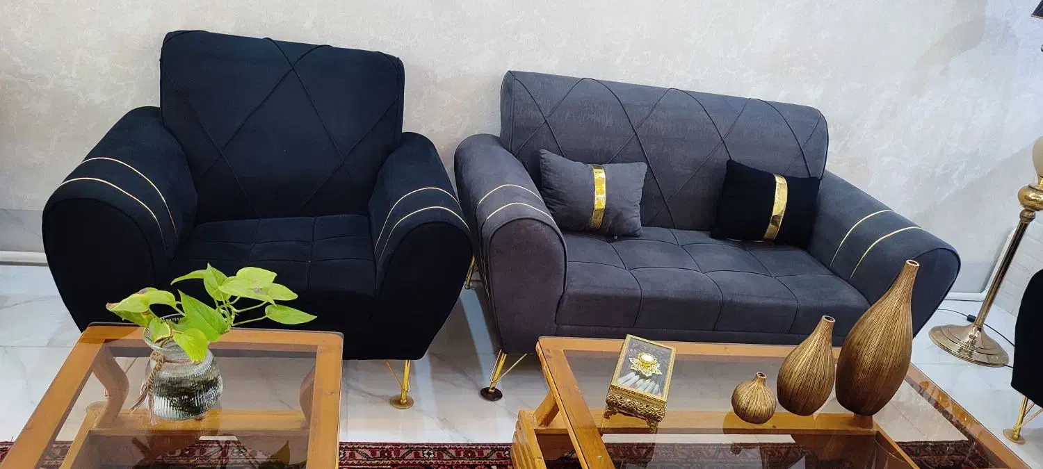 دودست مبل سالم وتمیز یه دست هفت نفره 10 تومن|مبلمان خانگی و میز عسلی|سلماس, |دیوار