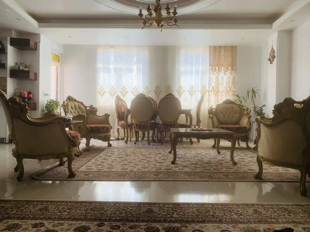 مبلمان استیل ۷ نفره پارچه ایتالیایی تمیز|مبلمان خانگی و میز عسلی|پاکدشت, پاکدشت (مامازند)|دیوار