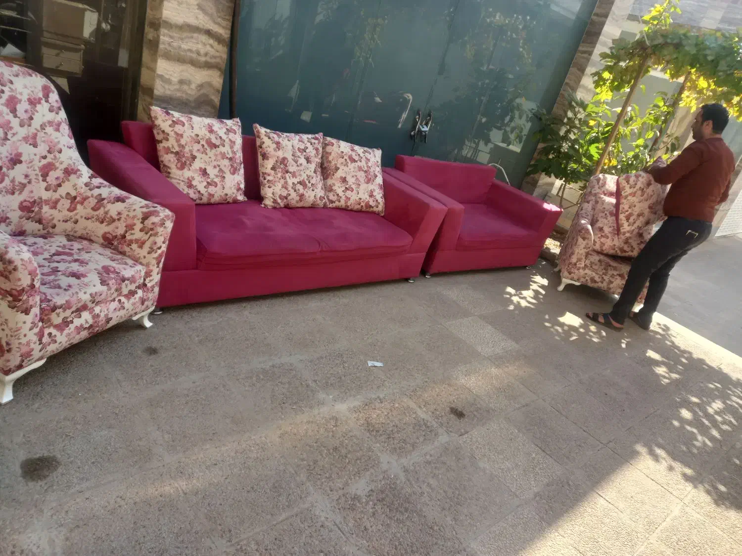 مبل 7نفره|مبلمان خانگی و میز عسلی|صدرا-فارس, فاز ۱|دیوار