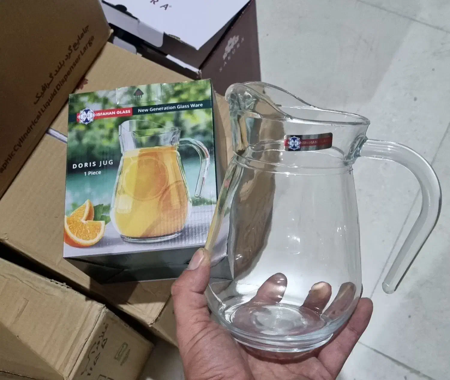 پارچ تک شیشه ای|ظروف سرو و پذیرایی|رودان, |دیوار