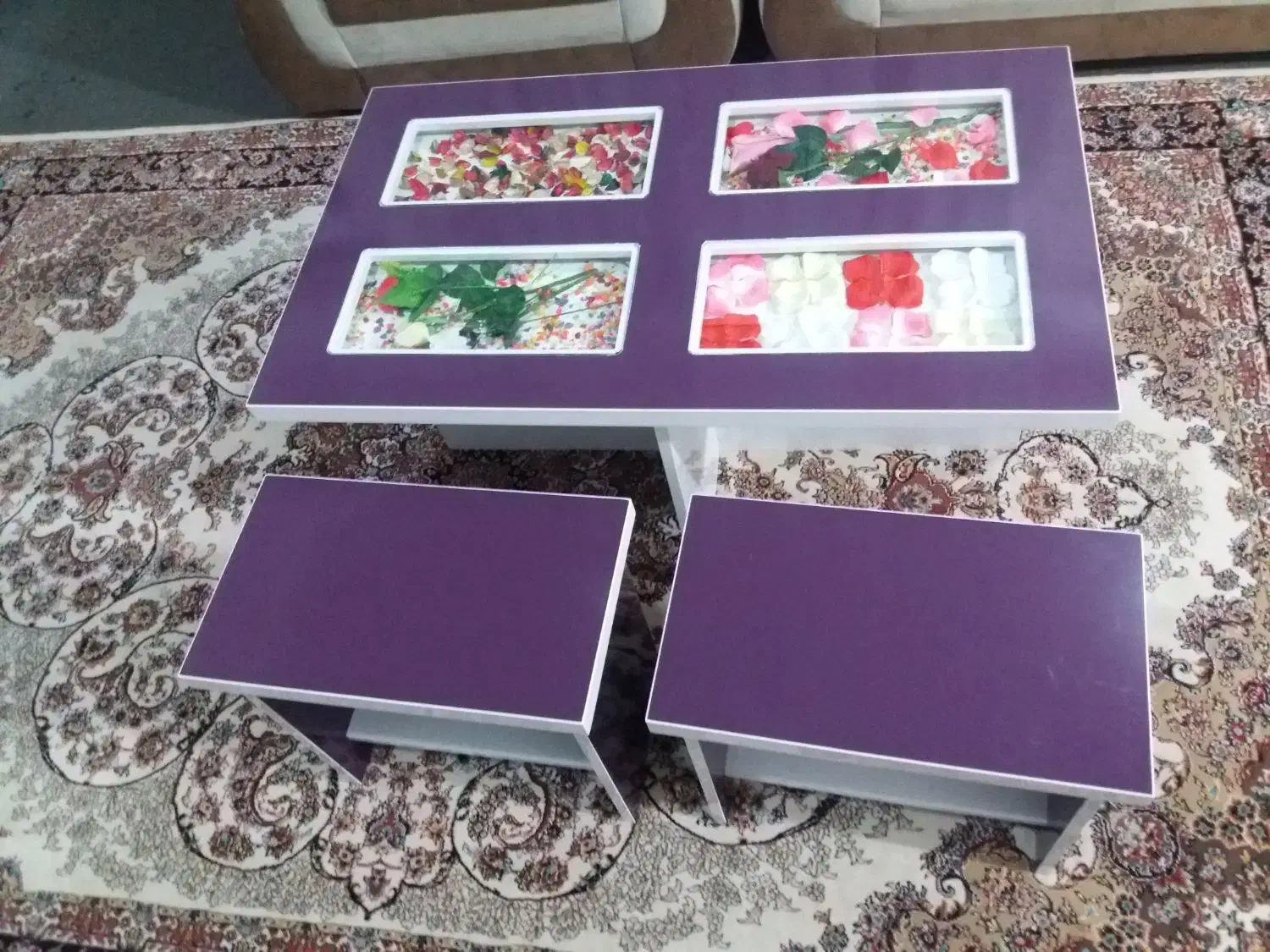 عسلی و میز جلو مبلی تمام ام دی اف|مبلمان خانگی و میز عسلی|مریوان, |دیوار