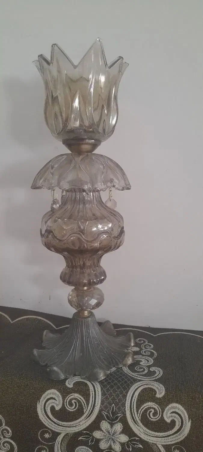 شمعدون نقره|لوستر و چراغ آویز|قم, زند آباد|دیوار