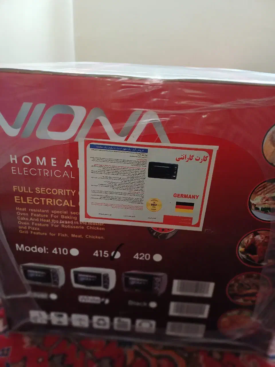 فروش فر اکبند نو برند ویونا(Viona)|اجاق گاز و لوازم برقی پختوپز|سهند, |دیوار