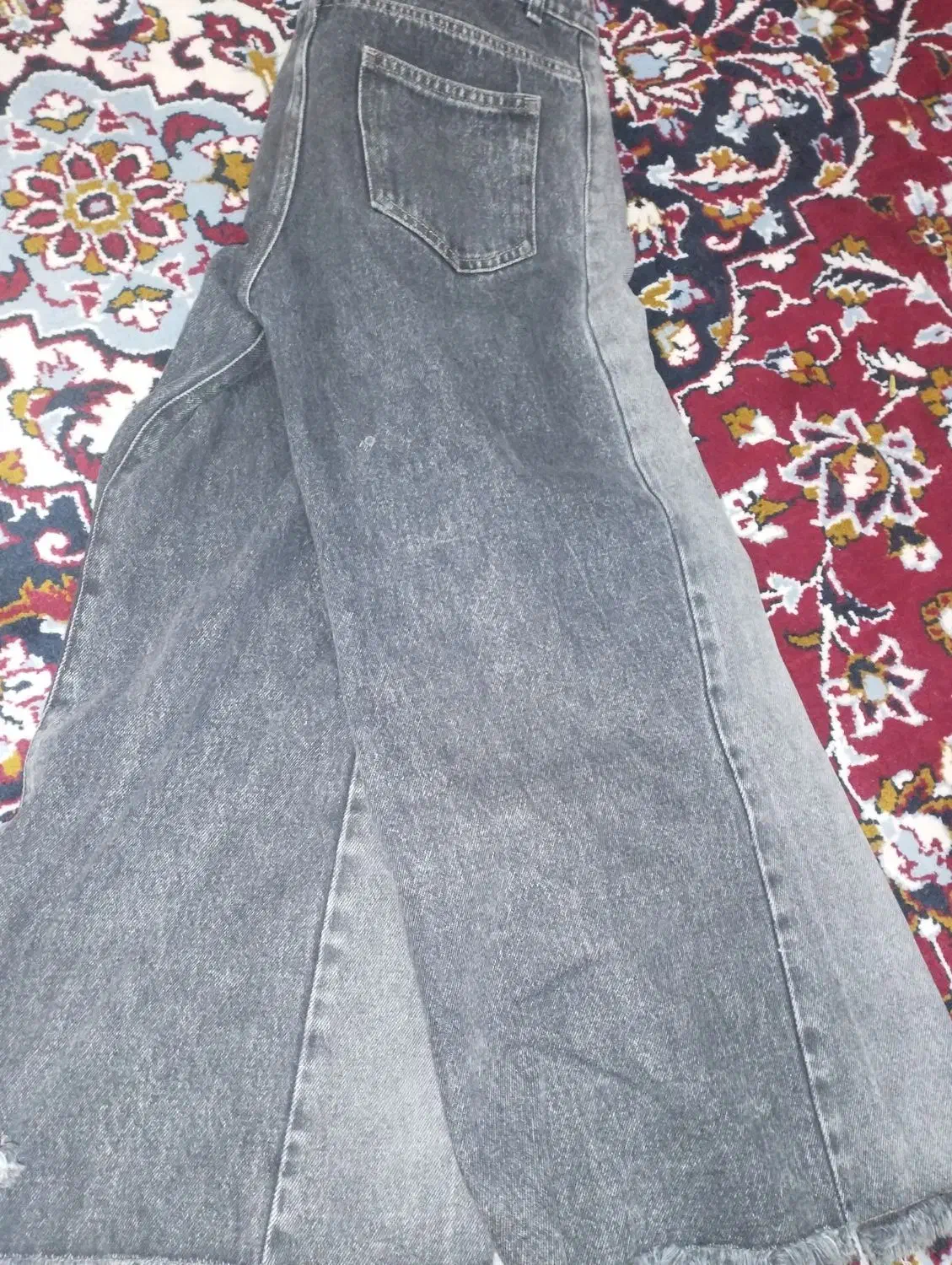 شلوار وایدلگ طرح شافل|لباس|یاسوج, |دیوار