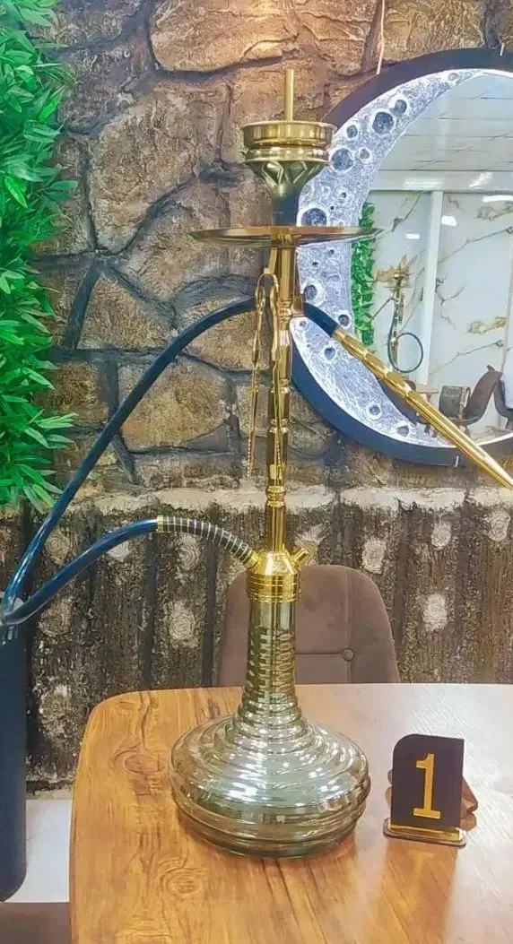 قلیان برنجی در حد نو|کلکسیون و سرگرمی|رشت, صفاری|دیوار