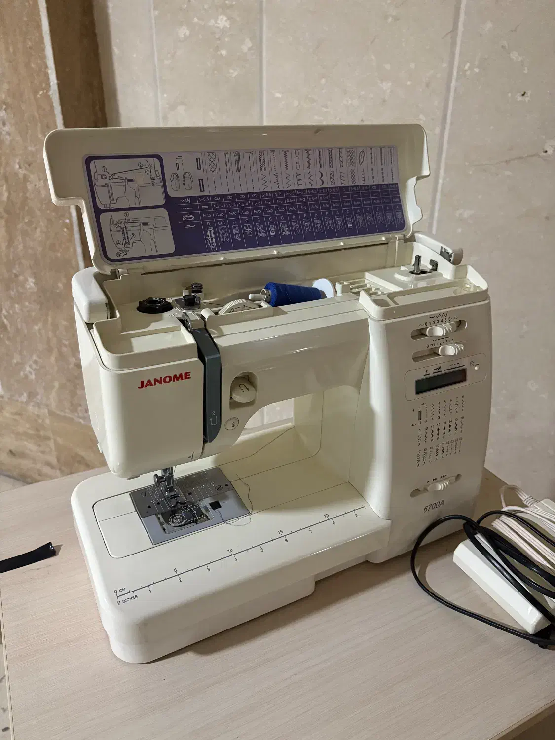 چرخ خیاطی زانومه مدل 6700A با میز و صندلی مخصوص|چرخ خیاطی و ریسندگی|تهران, هروی|دیوار