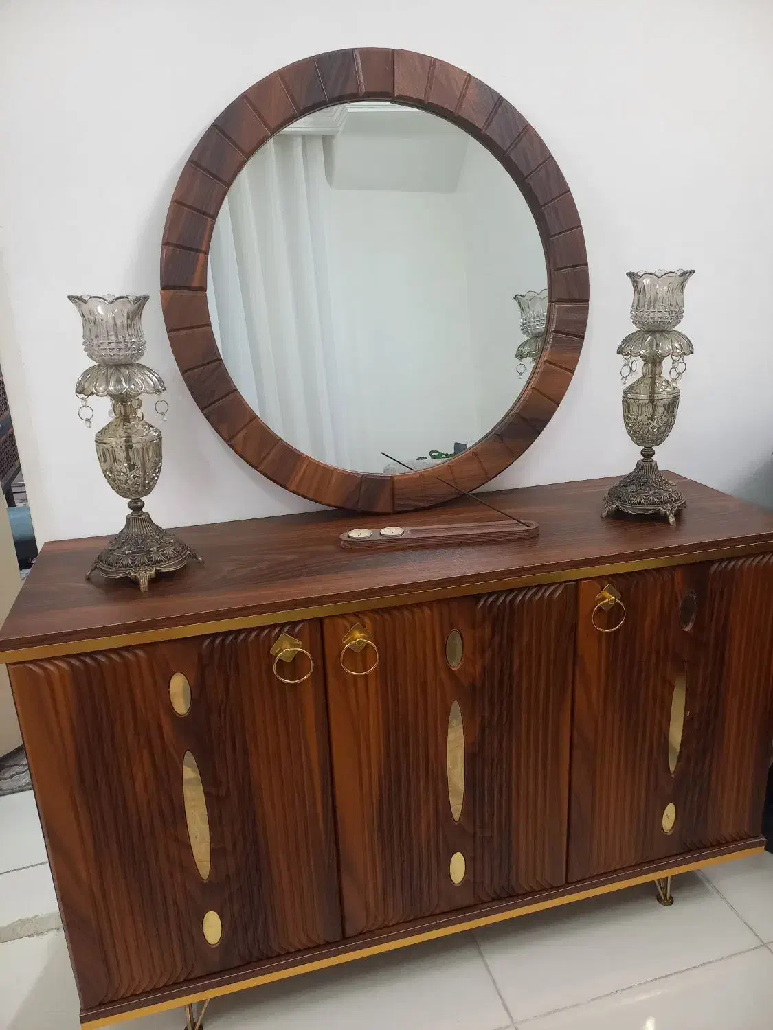 آیینه کنسول و شمعدان|بوفه، ویترین، کنسول|ورامین, ورامین|دیوار