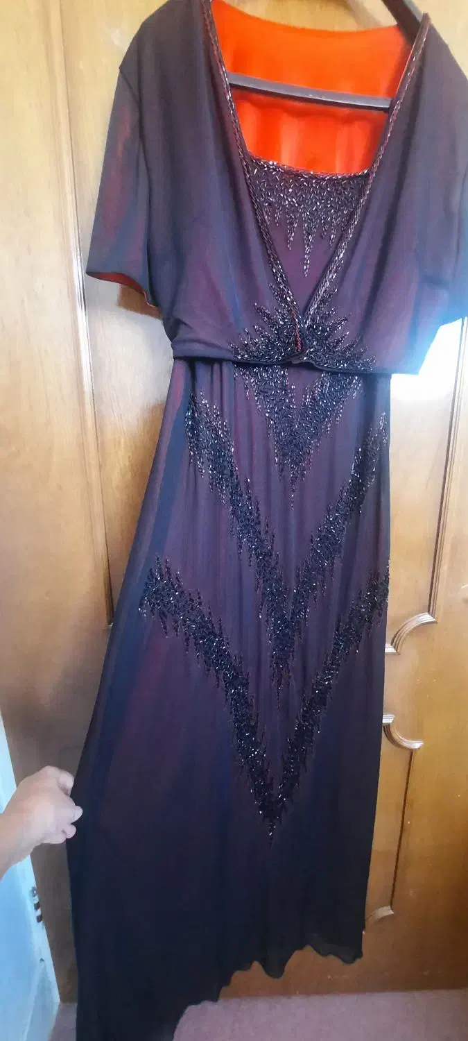 پیراهن مجلسی با آستر و رویه تور|لباس|بروجن, |دیوار