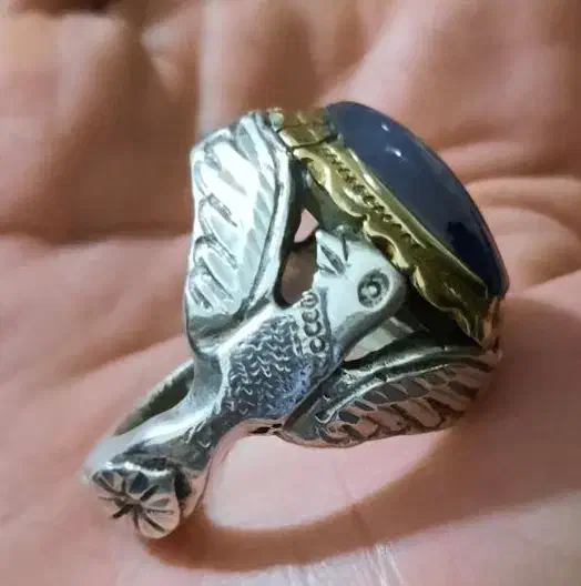 انگشترنقره شجر قائن کلکسیونی سنگین وزن|جواهرات|کرمانشاه, |دیوار