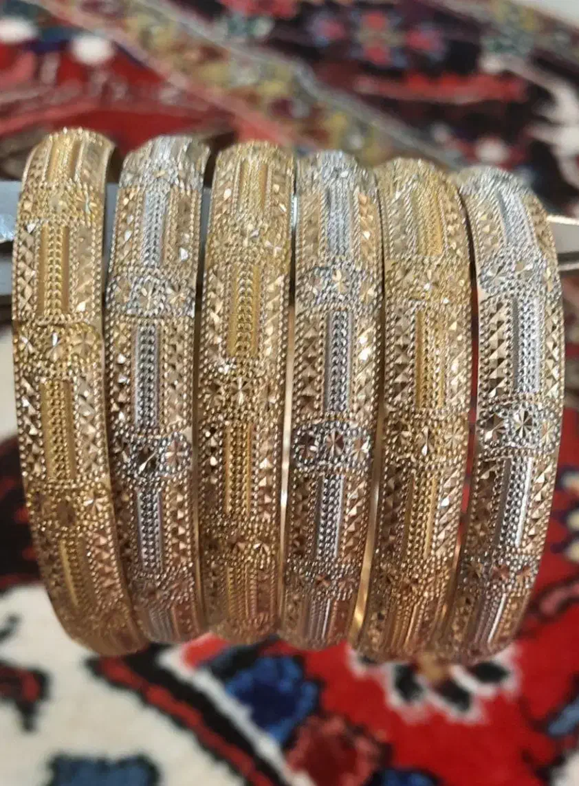 النگو طلا ۶ عدد ( ۳۷ گرم )، تابلو + ۲ درصد|جواهرات|ورزقان, |دیوار