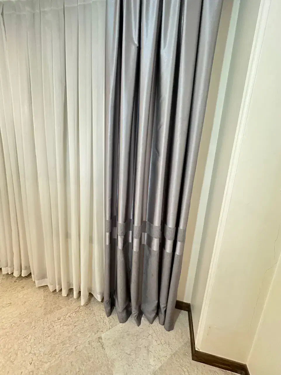 پنل ترک و‌پرده حریر ترک و زیر پرده+چوب پرده|پرده، رانر، رومیزی|تهران, صادقیه|دیوار