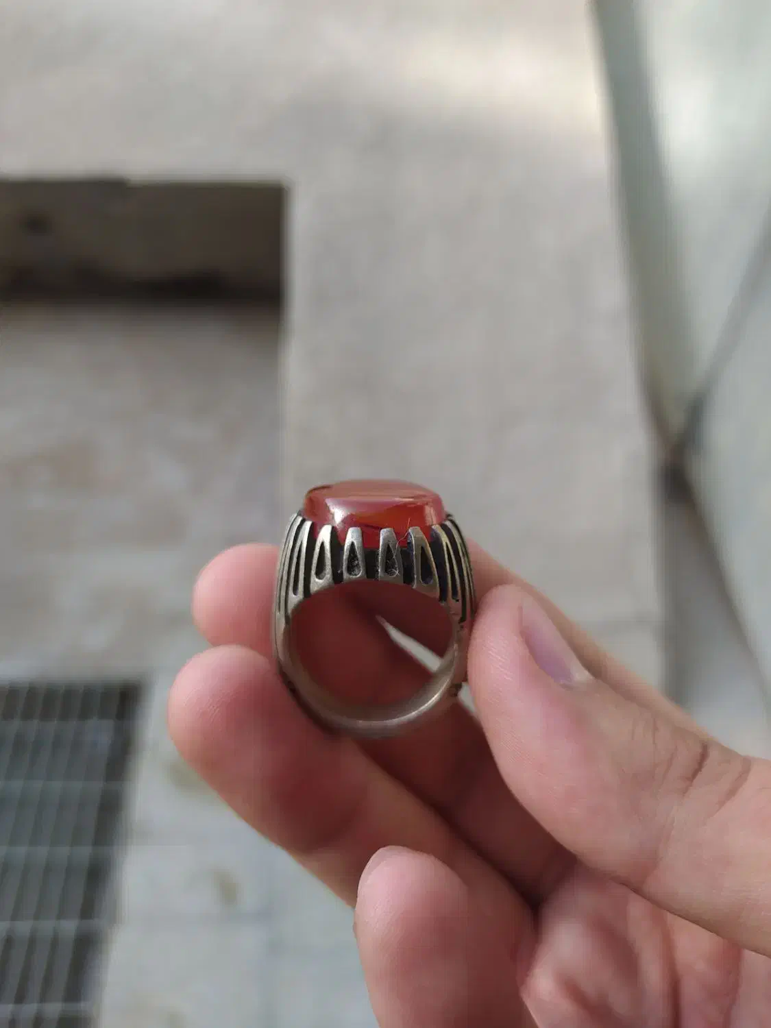 انگشتر عقیق خراسانی درشت|جواهرات|گناباد, |دیوار