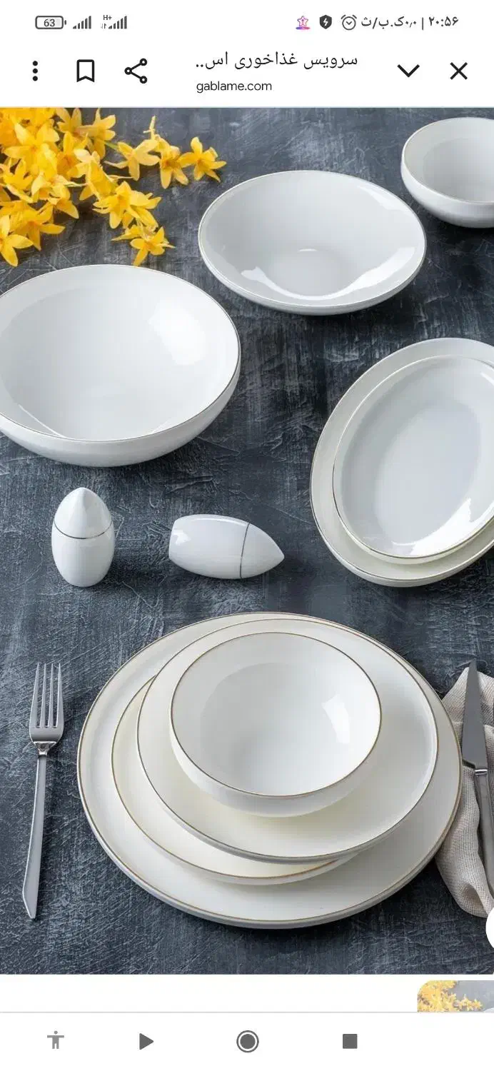 ظروف 46تیکه|ظروف سرو و پذیرایی|امیدیه, |دیوار