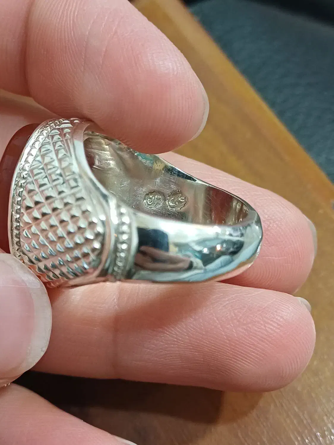 انگشتر نقره عیار 950 عقیق یمنی|جواهرات|تهران, شیخ هادی|دیوار