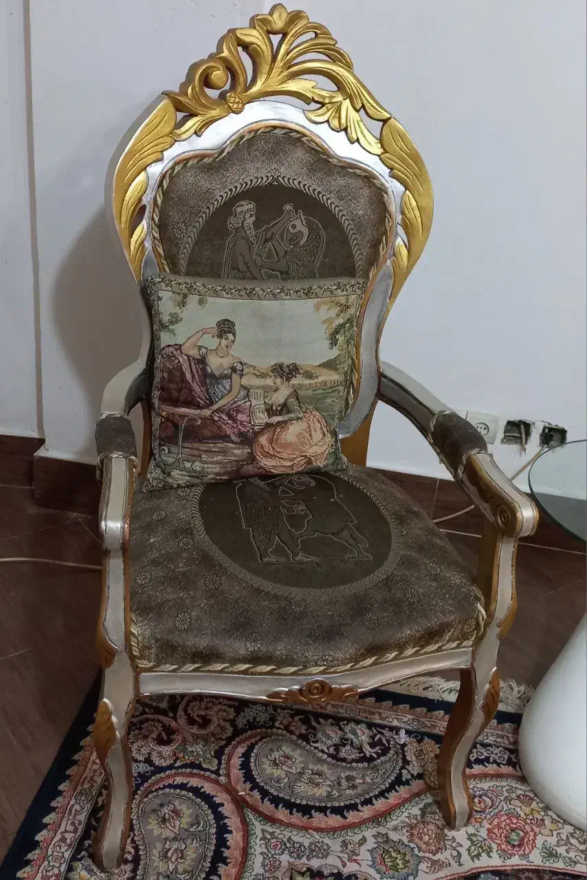 مبل سلطنتی چوب گردو|مبلمان خانگی و میز عسلی|بندرعباس, |دیوار