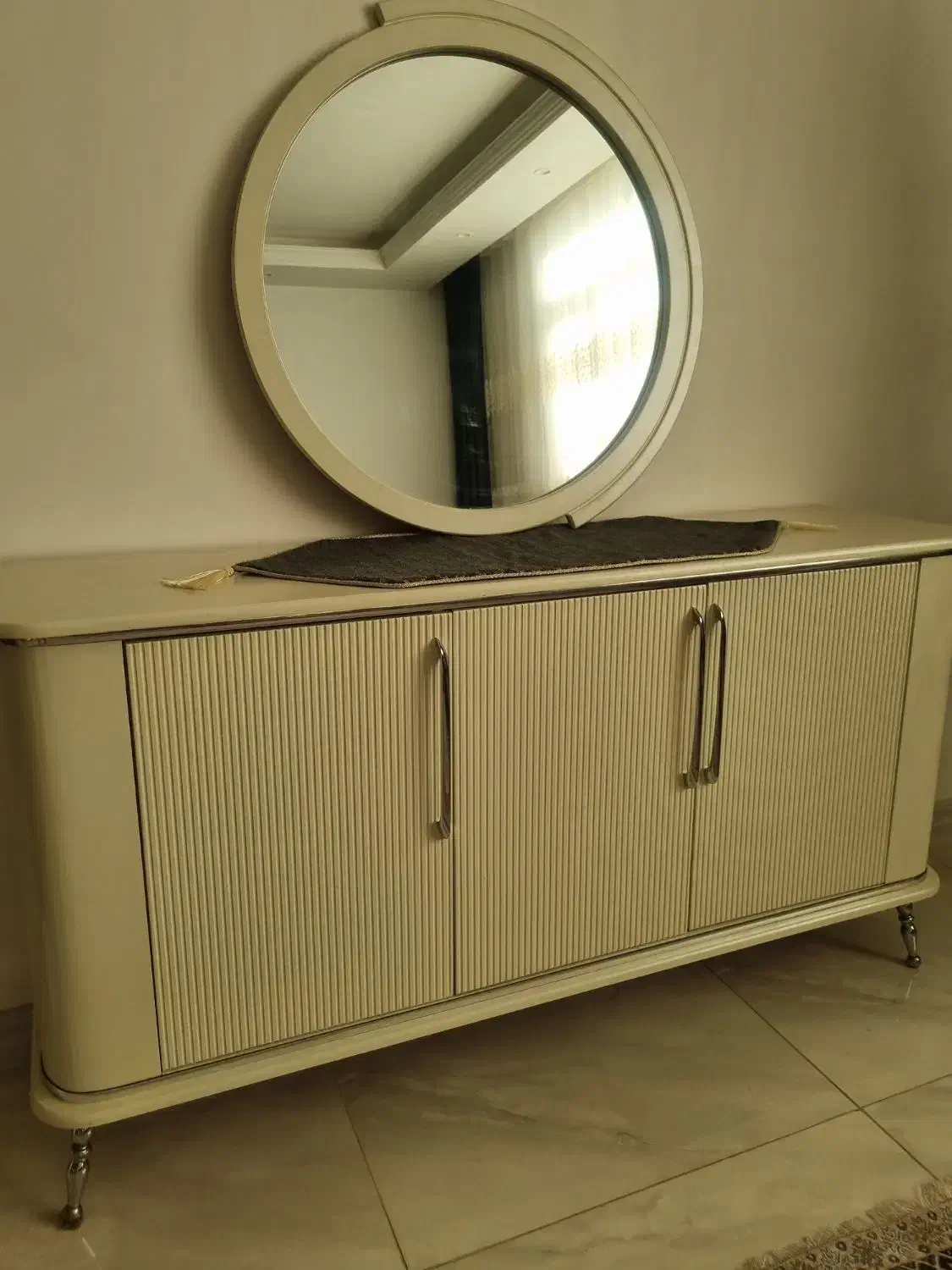 کنسول پایه استیل|بوفه، ویترین، کنسول|زنجان, |دیوار