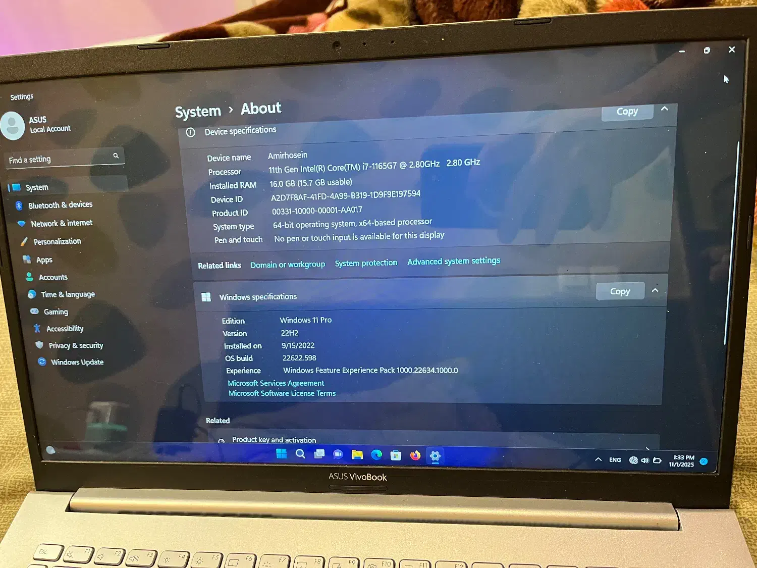 لپ تاپ لاکاغذی ایسوس Asus K513E|رایانه همراه|مشهد, هنرستان|دیوار