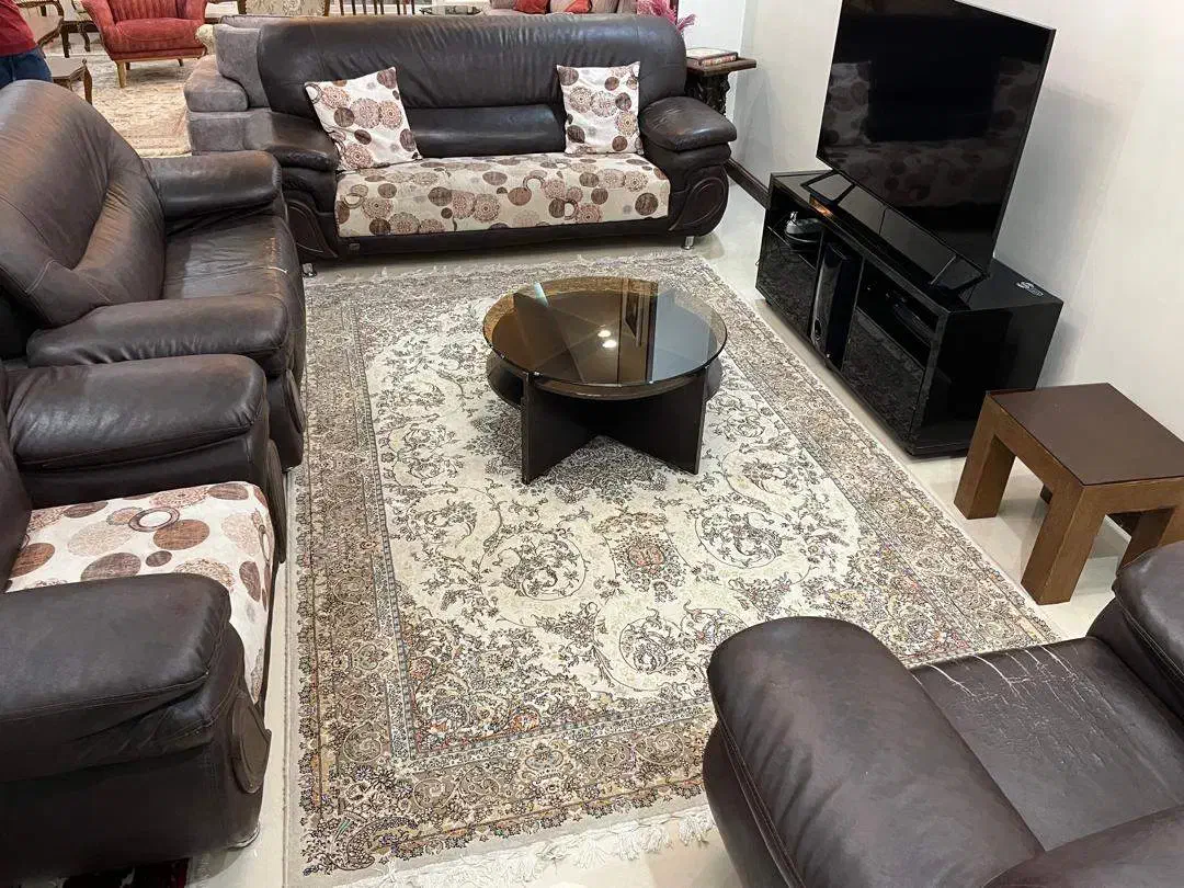 فروش فوری مبلمان چرم و پارچه|مبلمان خانگی و میز عسلی|کرج, آق تپه|دیوار