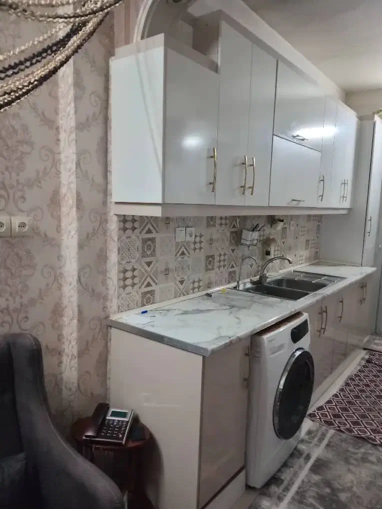 کابینت ام دی اف همرا با سینک و هود|کتابخانه، شلف، قفسههای دیواری|تهران, تختی|دیوار