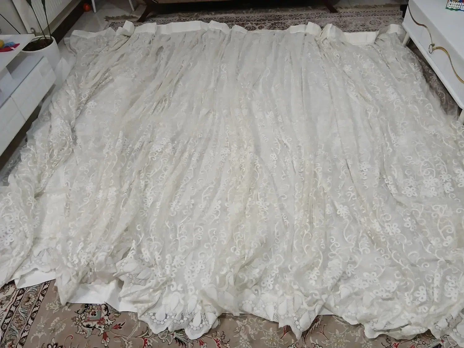 پرده حریر شیک|پرده، رانر، رومیزی|داران, |دیوار