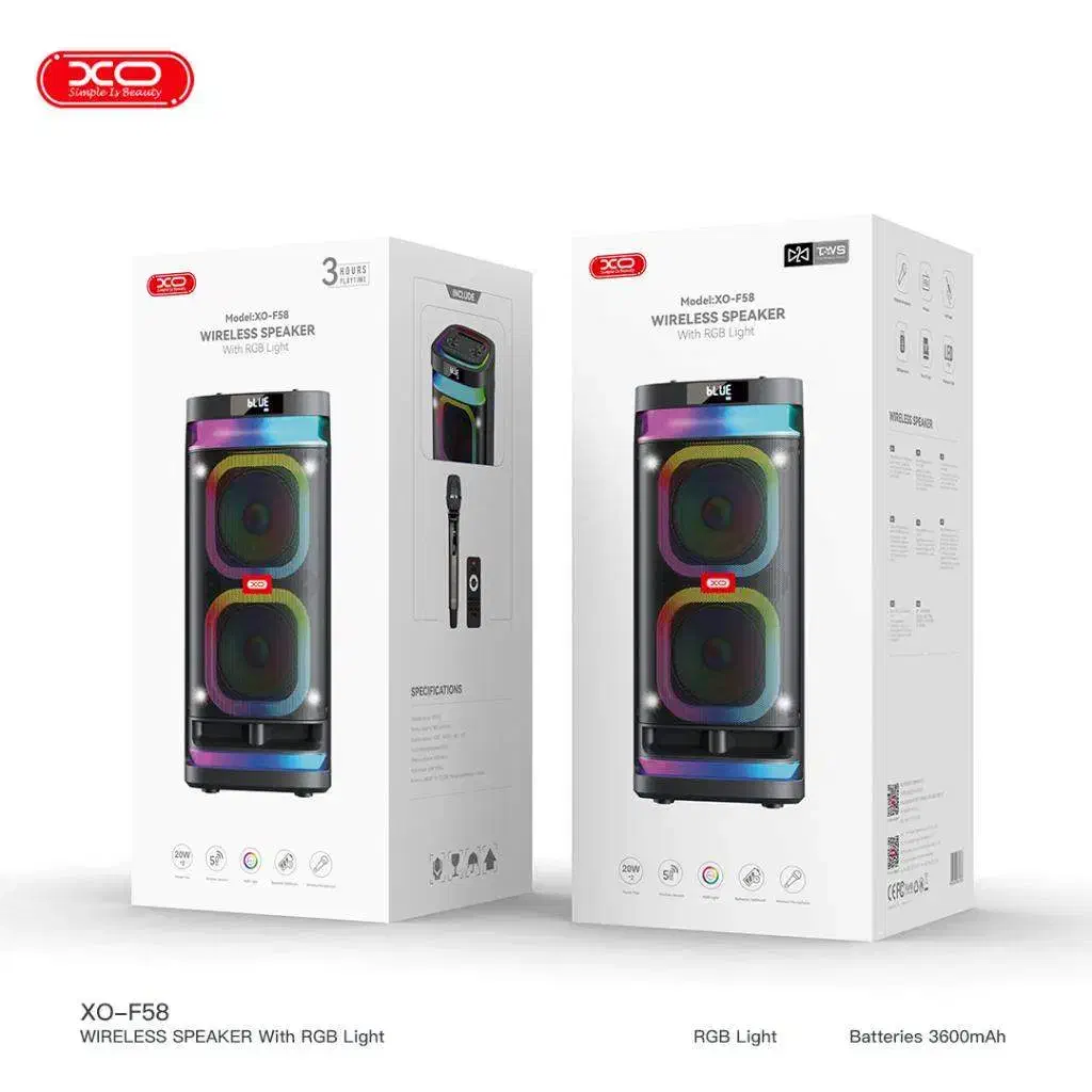 اسپیکر پارتی باکس XO مدل F58  با ضمانت 1 ساله|سیستم صوتی خانگی|همدان, |دیوار