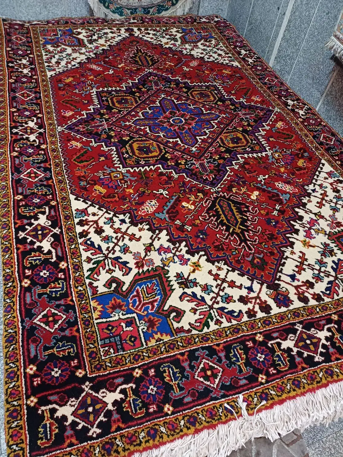 (نقدواقساط)(یکجفت ۶متری دستبافت نو اطراف مهربان|فرش|تبریز, |دیوار