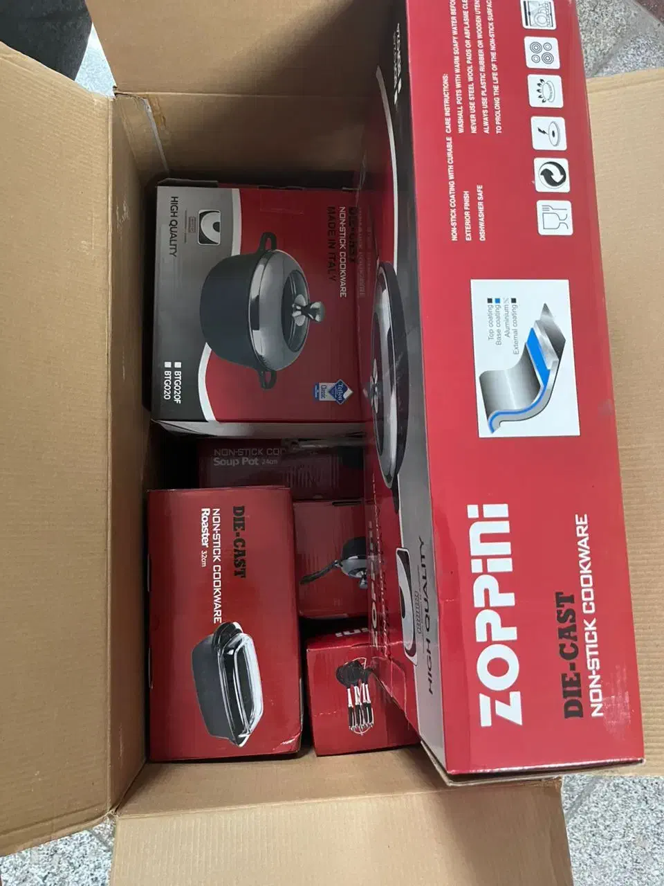 ست قابلمه مارک زوپینی|ظروف پخت‌وپز|تهران, جنت‌آباد جنوبی|دیوار