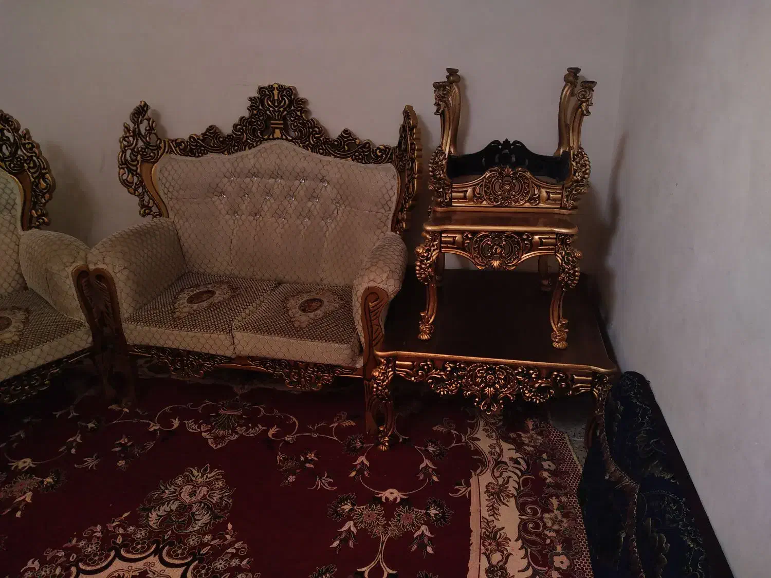 مبل سلطنتی|مبلمان خانگی و میز عسلی|ایذه, |دیوار