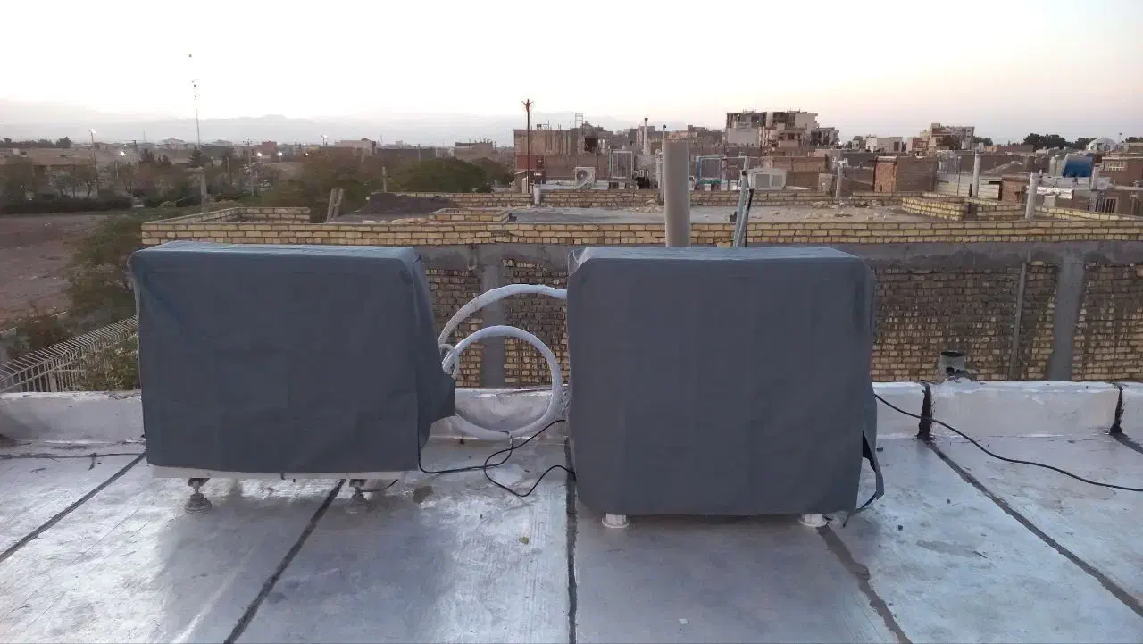 کاور برزنتی کولرگازی(کندانسور + پنل داخلی) زمستانه|کولر گازی و فنکوئل|آران و بیدگل, |دیوار