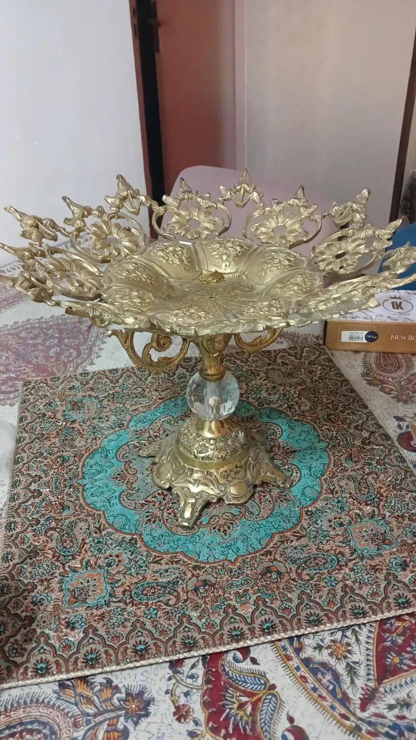 میوه خوری وشکلات خوری برنجی|کلکسیون اشیاء عتیقه|اراک, |دیوار